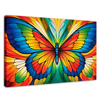 Foto 1 | Cuadro Mariposas Canvas Vuelo Fragmentado 90x60