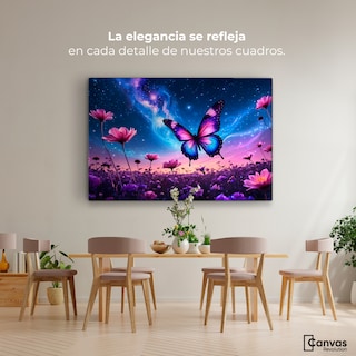 Foto 2 | Cuadro Mariposas Canvas Alas En El Silencio 90x60
