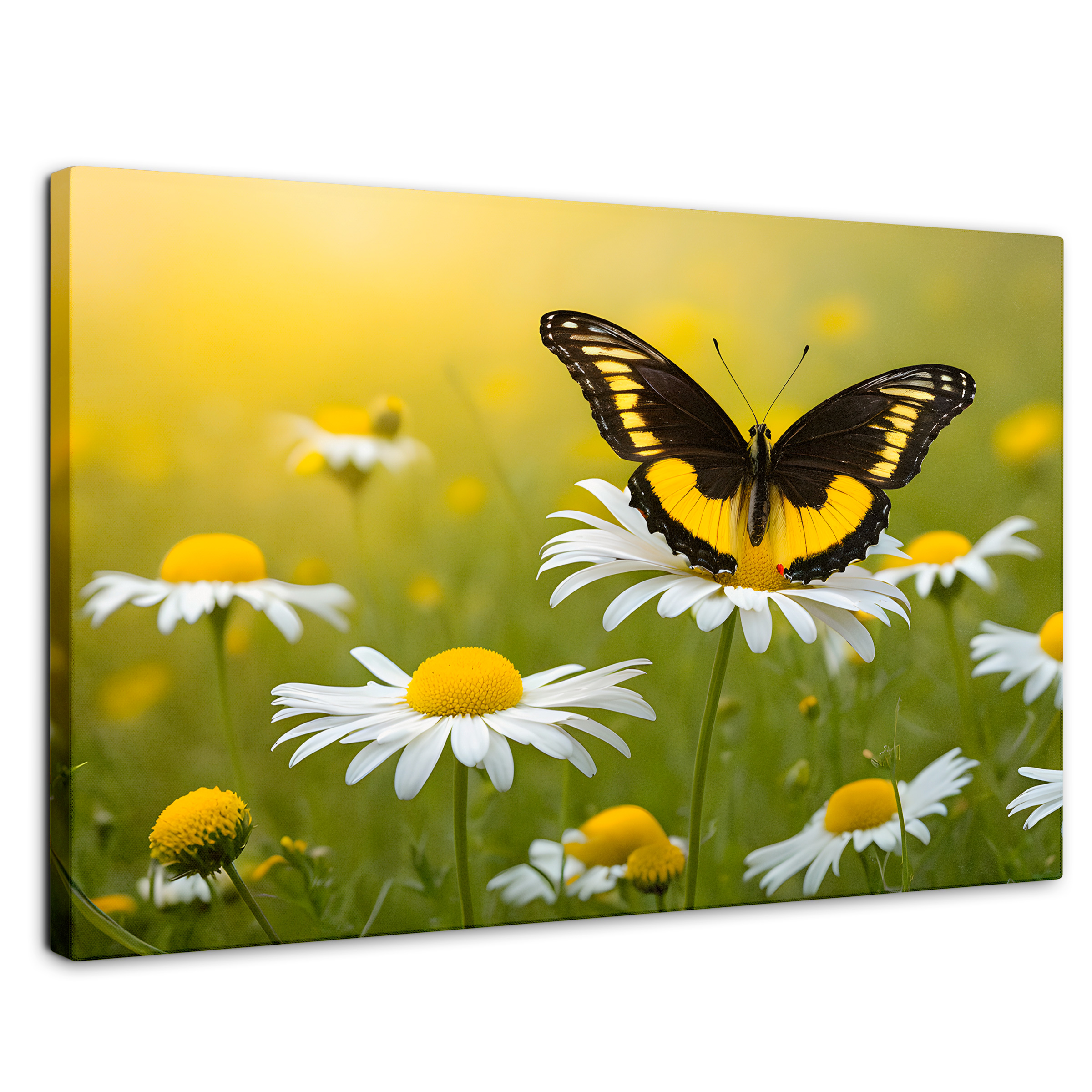 Foto 1 | Cuadro Mariposas Canvas Danza Entre Flores 90x60