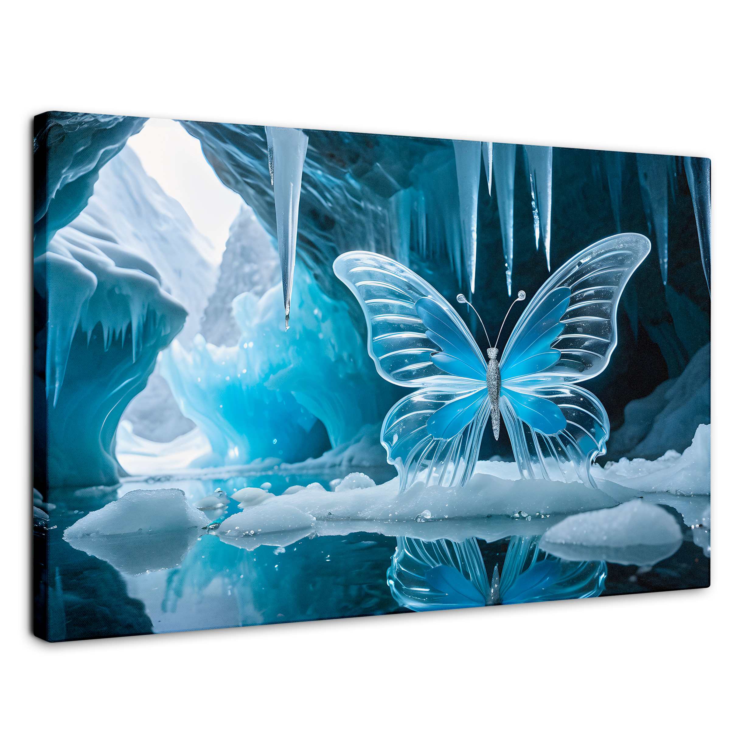 Foto 2 pulgar | Cuadro Mariposas Canvas Alas De Cristal 90x60