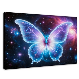 Foto 1 | Cuadro Mariposas Canvas Danza En El Cosmos 90x60