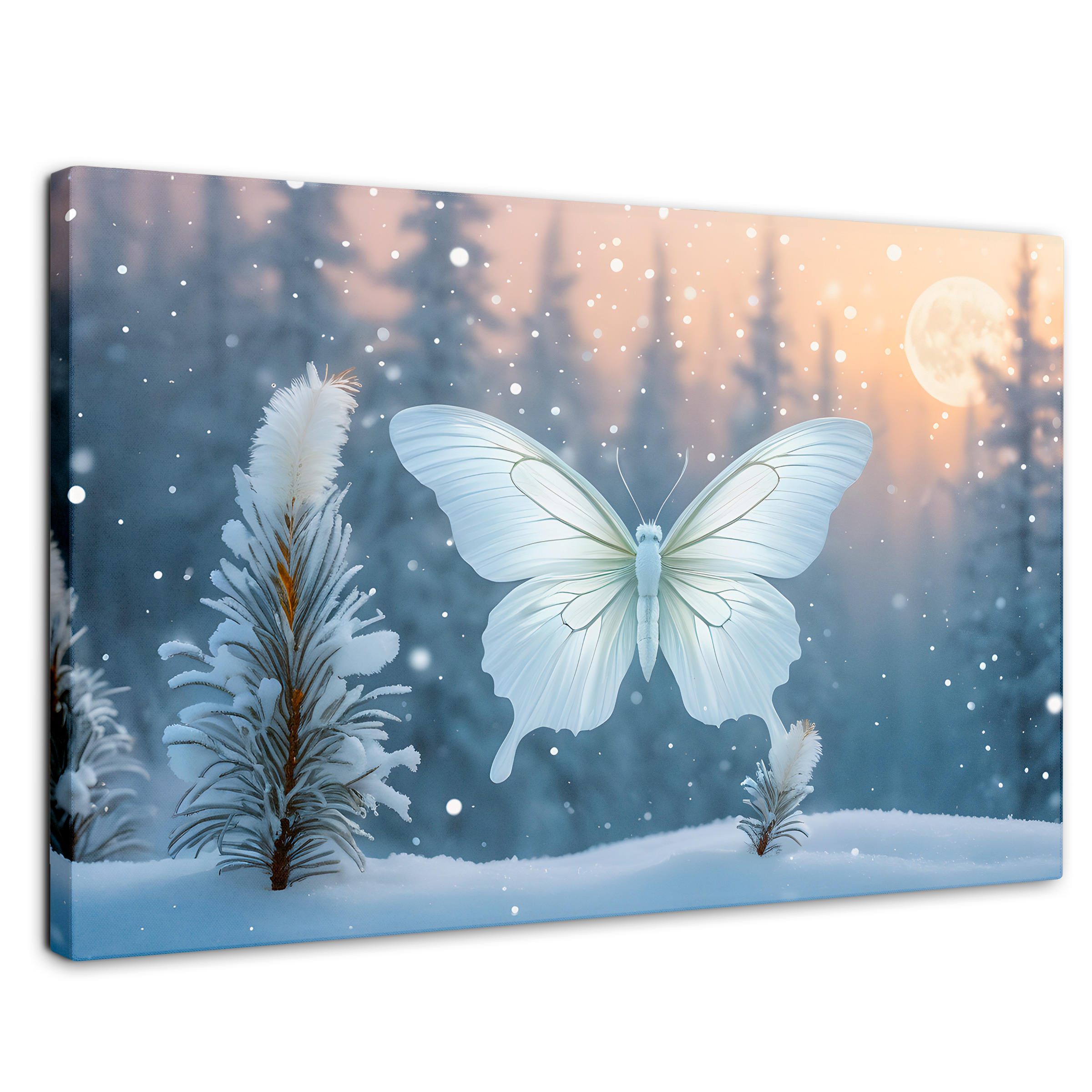 Foto 1 | Cuadro Mariposas Canvas Mariposa Invernal 90x60