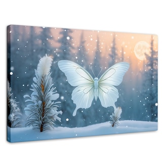 Foto 1 | Cuadro Mariposas Canvas Mariposa Invernal 90x60