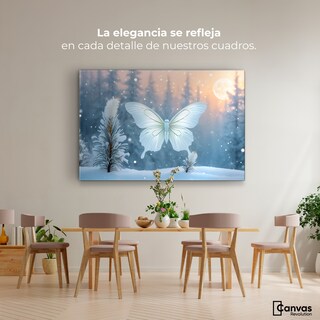 Foto 2 | Cuadro Mariposas Canvas Mariposa Invernal 90x60