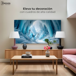 Foto 3 | Cuadro Mariposas Canvas Mariposa Glacial 120x60