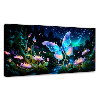 Foto 1 | Cuadro Mariposas Canvas Alas En El Río 120x60
