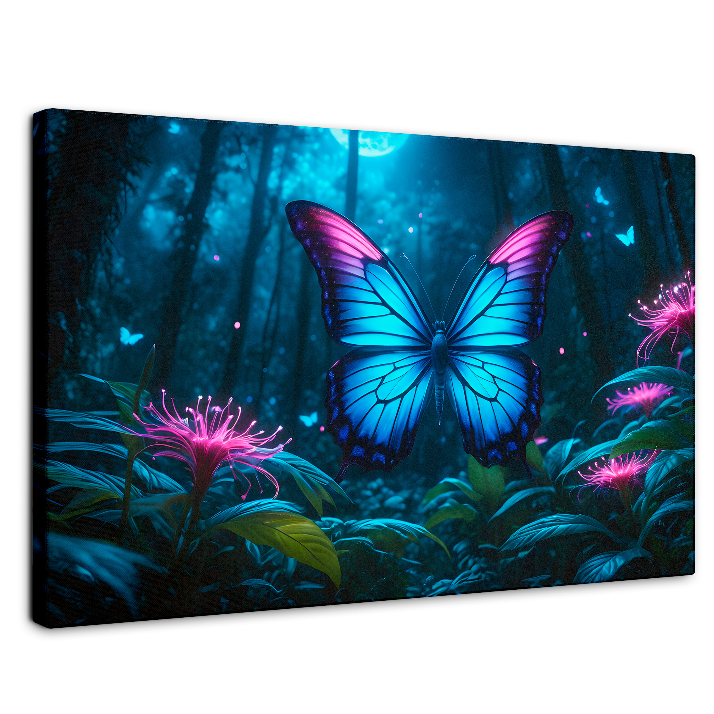 Foto 1 | Cuadro Mariposas Canvas Vuelo Brillante 90x60