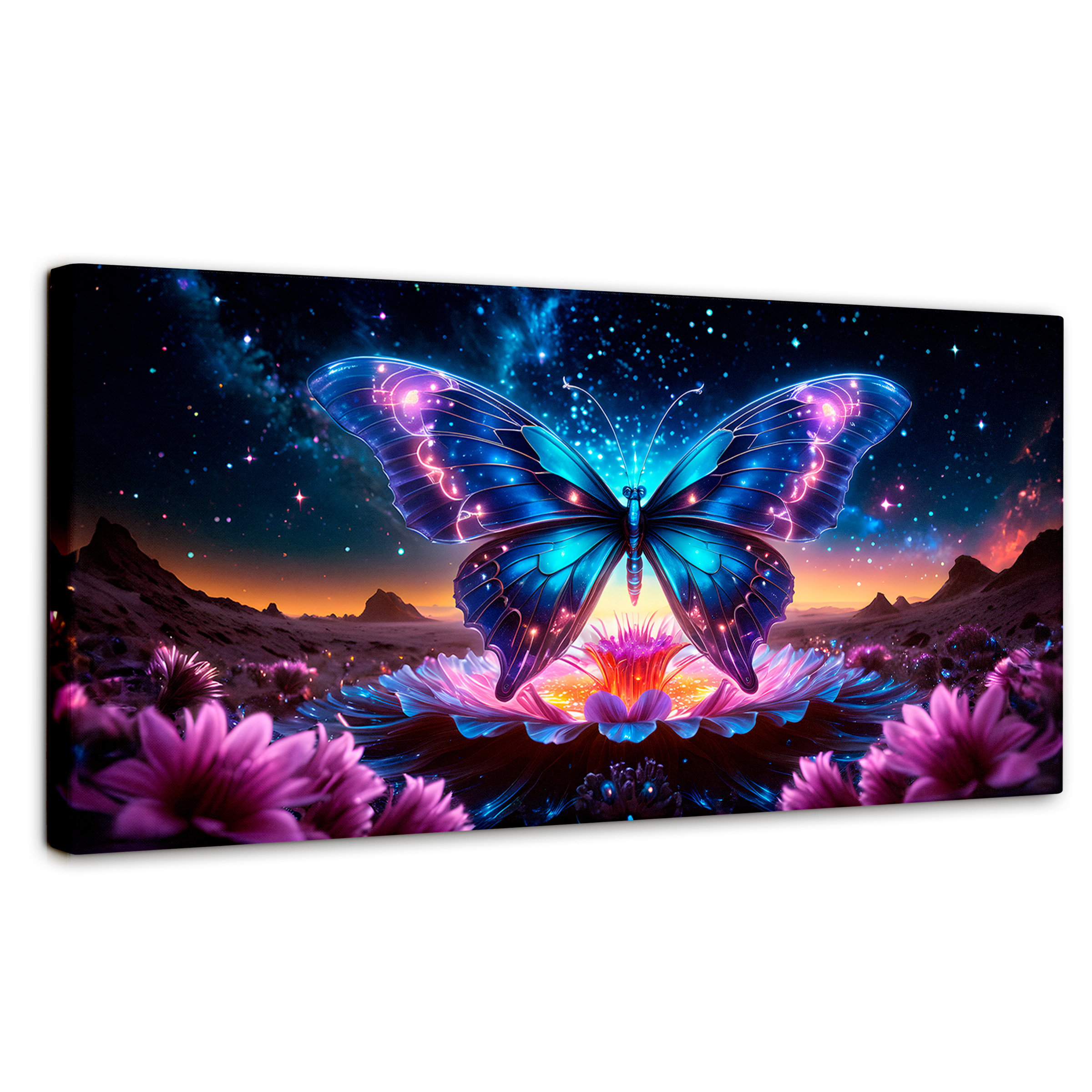 Foto 1 | Cuadro Mariposas Canvas Mariposa Encantada 120x60