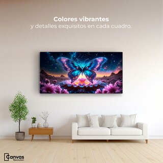 Foto 2 | Cuadro Mariposas Canvas Mariposa Encantada 120x60