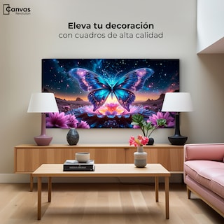 Foto 3 | Cuadro Mariposas Canvas Mariposa Encantada 120x60