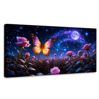 Foto 1 | Cuadro Mariposas Canvas Mariposa Lunar 120x60
