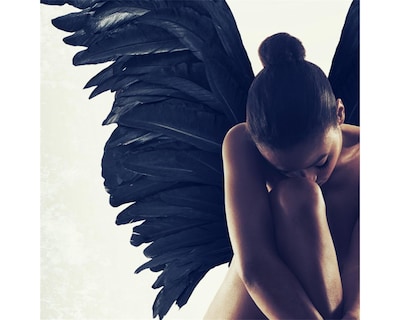 Foto 2 | Cuadro Decorativo - Ángel Caído - 100x100 Cm - Entelado