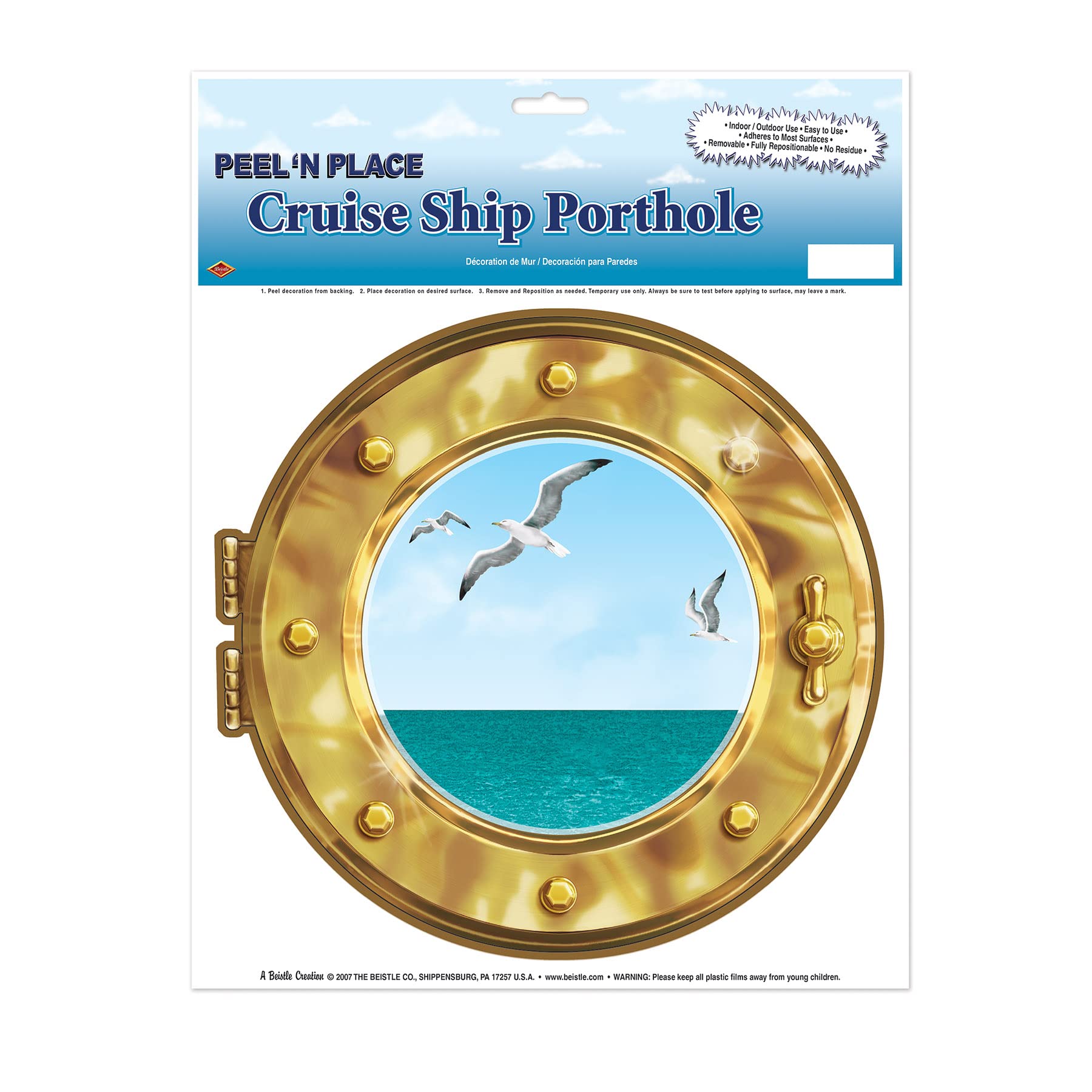Foto 7 pulgar | Ojo De Buey Para Decoración De Pared Beistle Cruise Ship, 30 X 38 Cm - Venta Internacional.