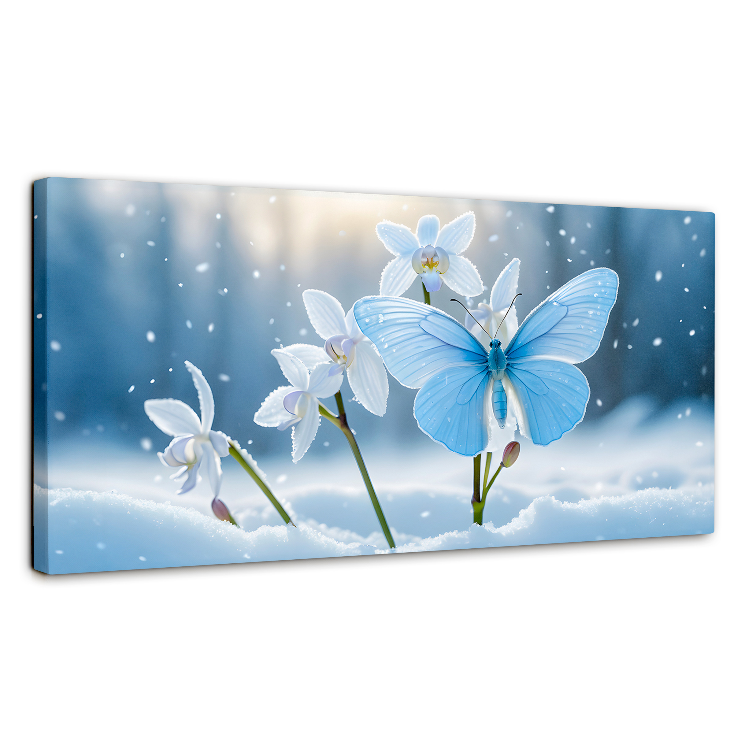 Foto 1 | Cuadro Mariposas Canvas Alas En Hielo 120x60