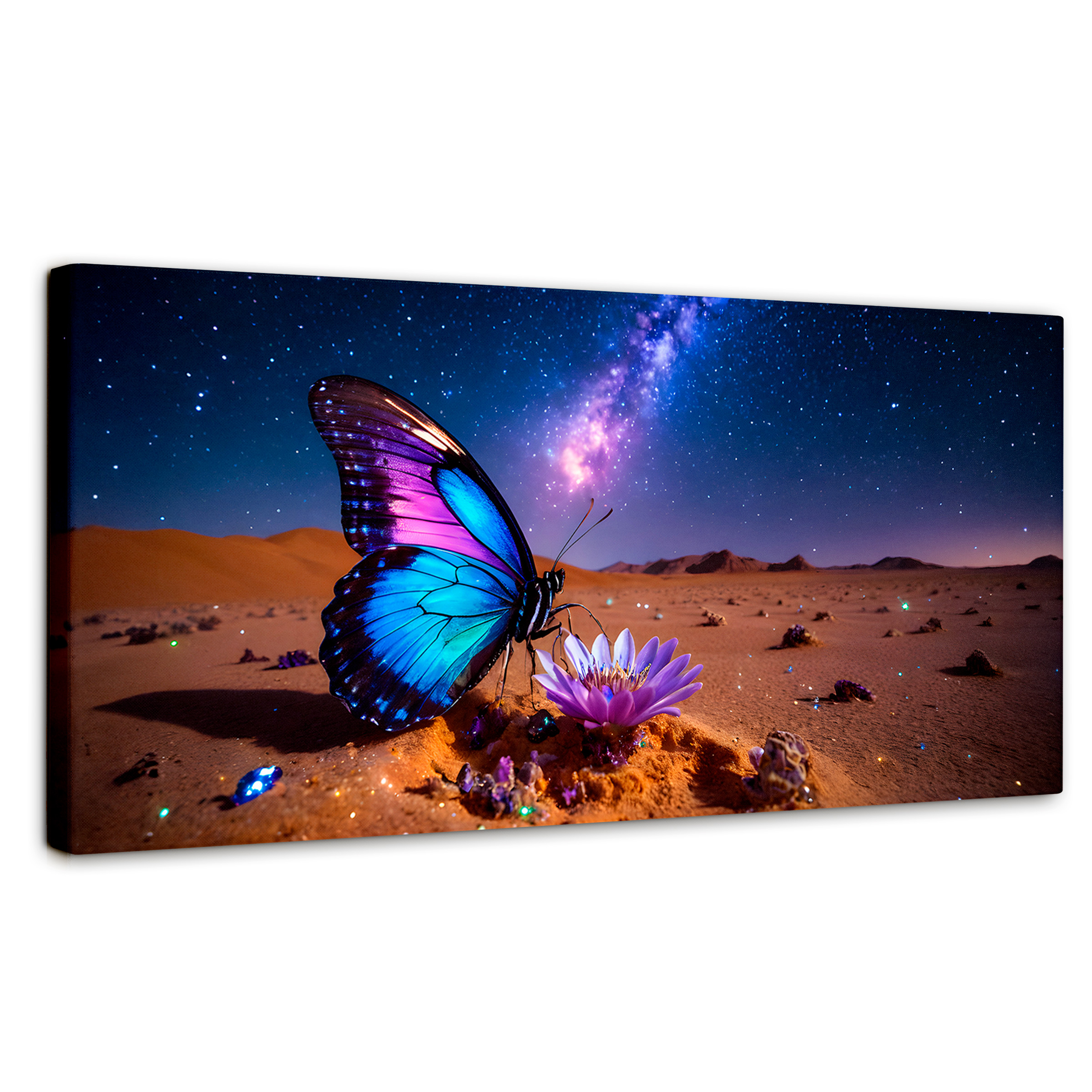 Foto 2 pulgar | Cuadro Mariposas Canvas Alas Del Desierto 120x60