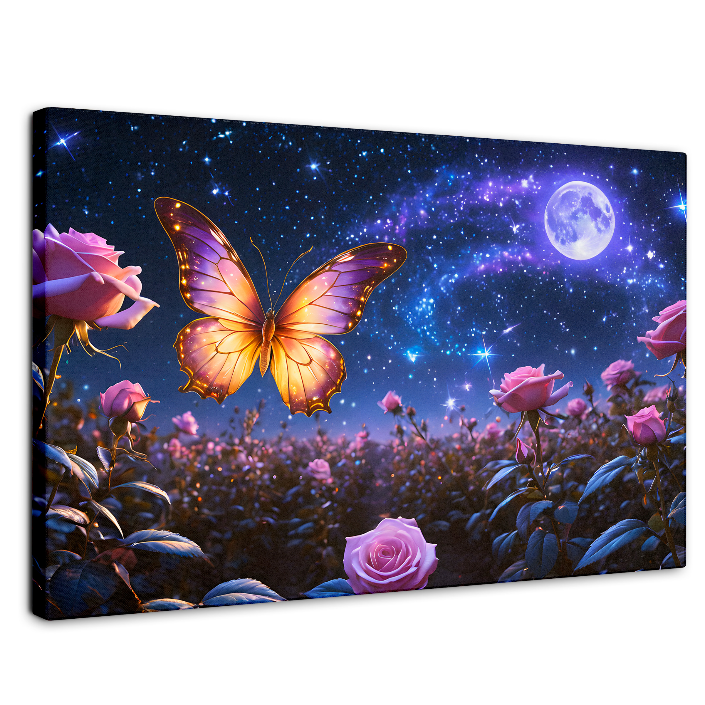 Foto 1 | Cuadro Mariposas Canvas Mariposa Lunar 90x60
