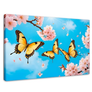Foto 1 | Cuadro Mariposas Canvas Alas De Cerezo 90x60