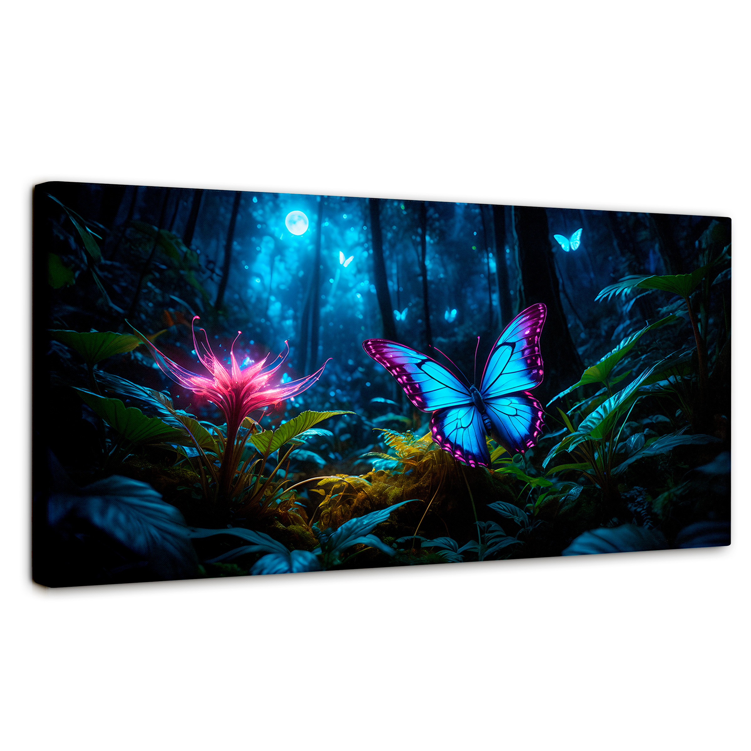 Foto 1 | Cuadro Mariposas Canvas Alas Brillantes 120x60