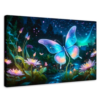 Foto 1 | Cuadro Mariposas Canvas Alas En El Río 90x60