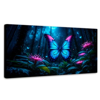 Foto 1 | Cuadro Mariposas Canvas Vuelo Brillante 120x60