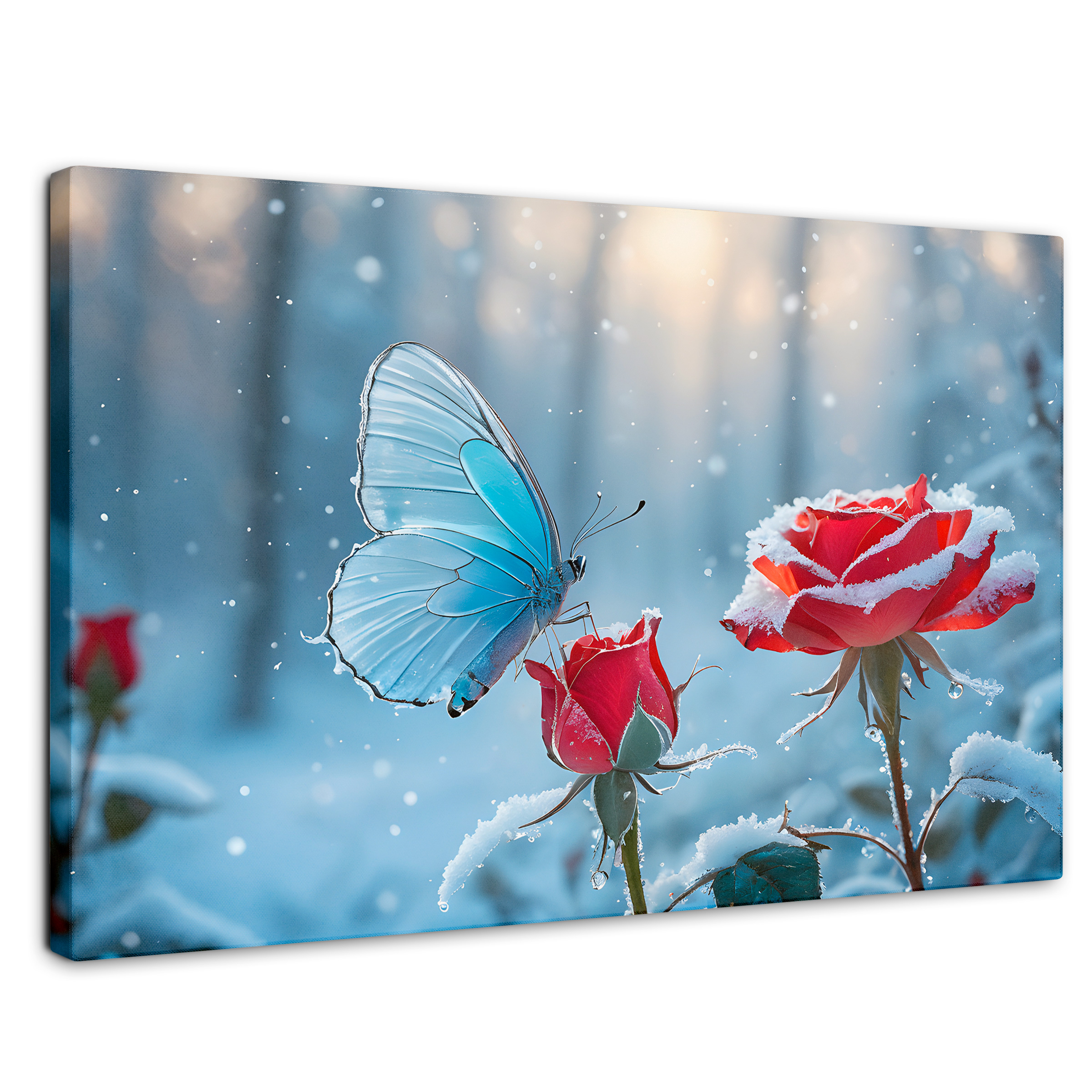 Foto 1 | Cuadro Mariposas Canvas Rosa Y Fragilidad 90x60