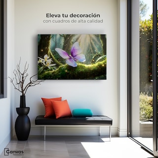 Foto 3 | Cuadro Mariposas Canvas Mariposa Silvestre 90x60
