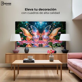 Foto 3 | Cuadro Mariposas Canvas Alas De Esplendor 120x60
