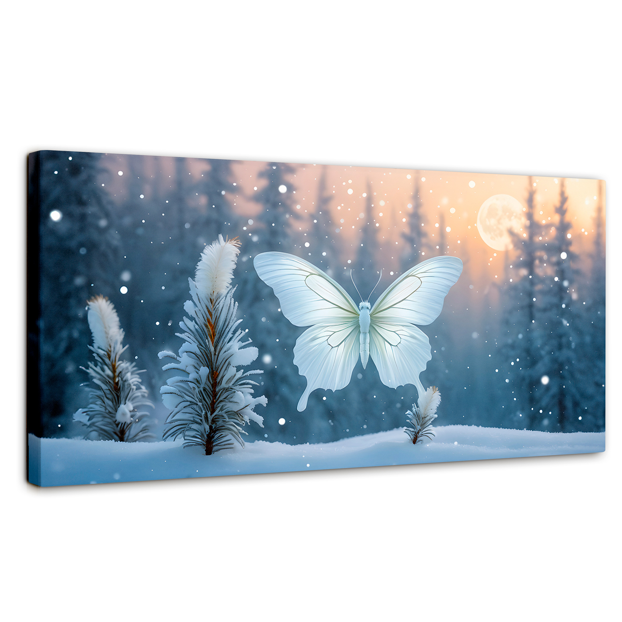 Foto 1 | Cuadro Mariposas Canvas Mariposa Invernal 120x60