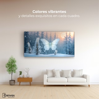 Foto 2 | Cuadro Mariposas Canvas Mariposa Invernal 120x60