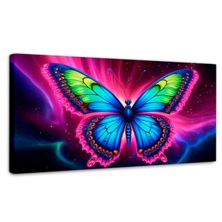 Foto 1 | Cuadro Mariposas Canvas Mariposa Nebulosa 120x60