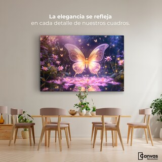 Foto 2 | Cuadro Mariposas Canvas Alas Cristalinas 90x60