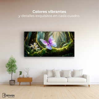 Foto 2 | Cuadro Mariposas Canvas Mariposa Silvestre 120x60