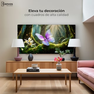 Foto 3 | Cuadro Mariposas Canvas Mariposa Silvestre 120x60