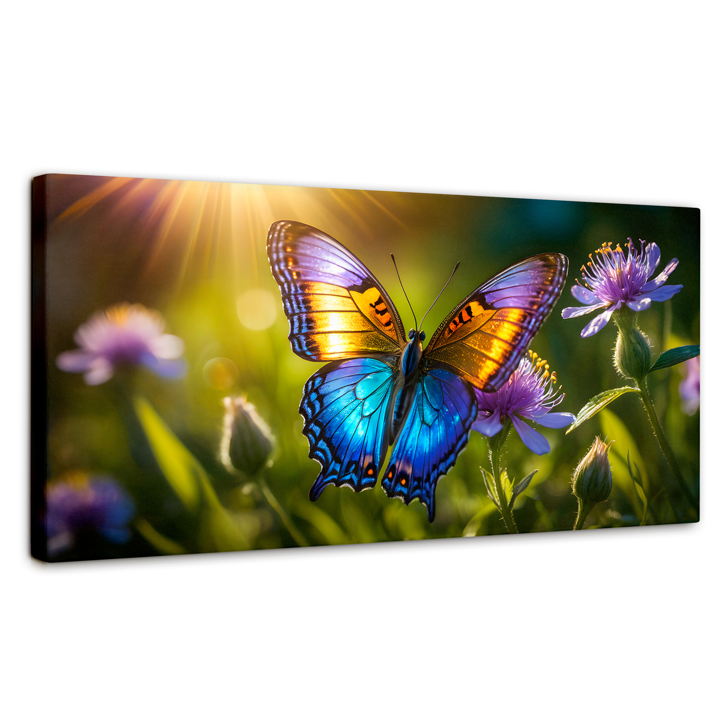 Foto 1 | Cuadro Mariposas Canvas Alas En El Sol 120x60