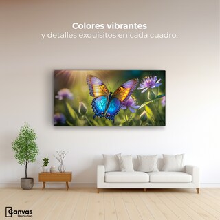 Foto 2 | Cuadro Mariposas Canvas Alas En El Sol 120x60