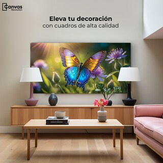 Foto 3 | Cuadro Mariposas Canvas Alas En El Sol 120x60