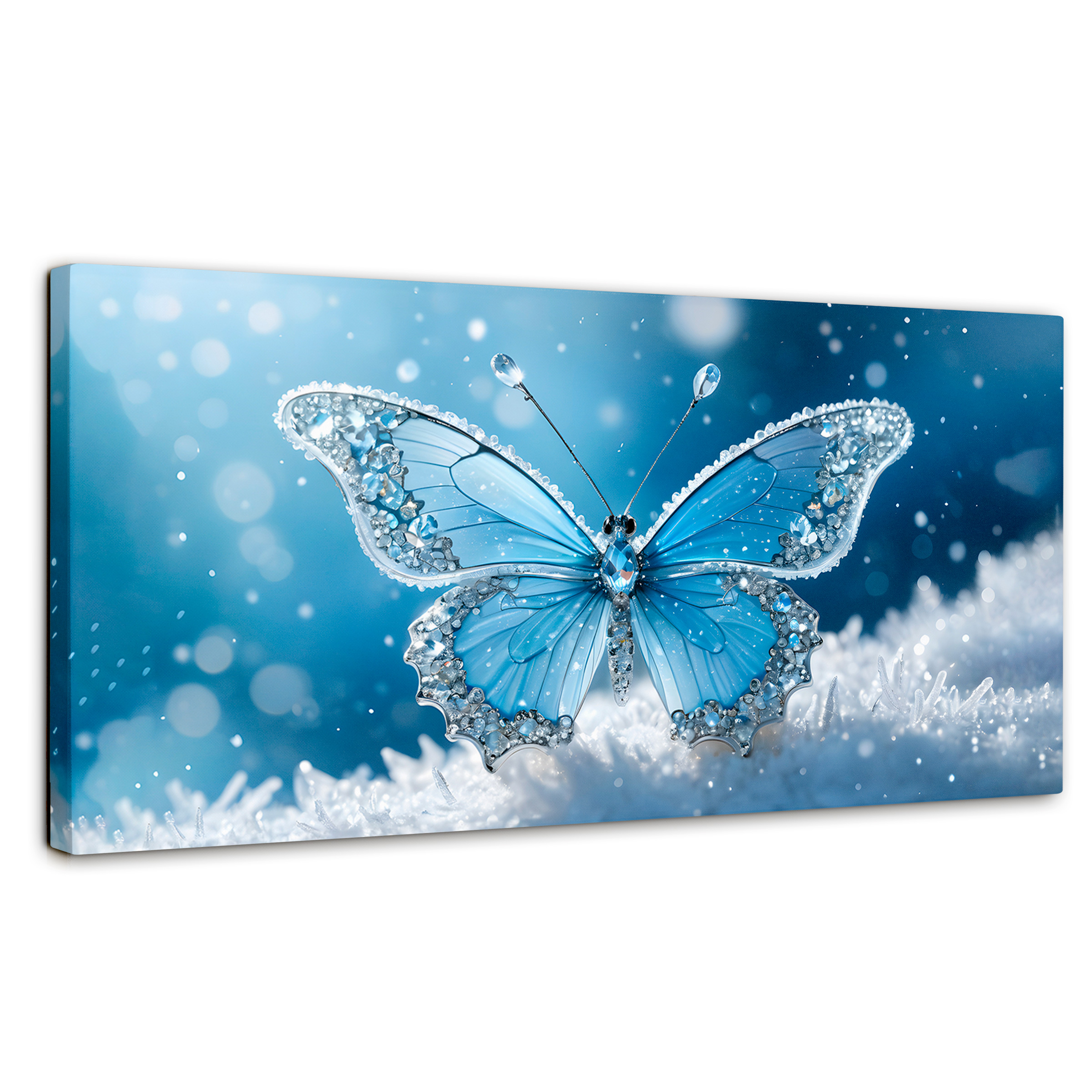 Foto 2 pulgar | Cuadro Mariposas Canvas Alas De Diamante 120x60