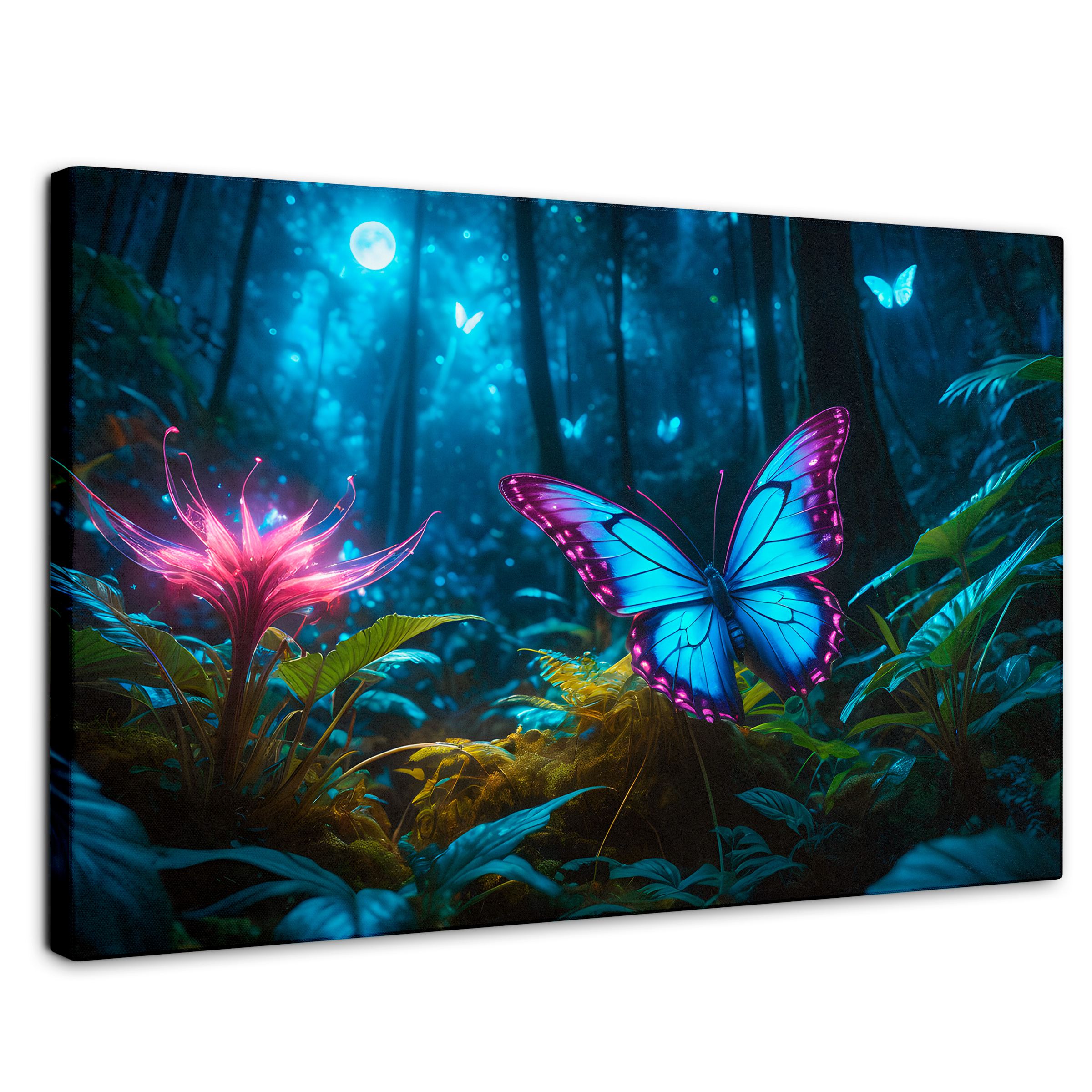 Foto 1 | Cuadro Mariposas Canvas Alas Brillantes 90x60