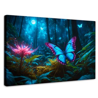 Foto 1 | Cuadro Mariposas Canvas Alas Brillantes 90x60