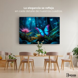 Foto 2 | Cuadro Mariposas Canvas Alas Brillantes 90x60