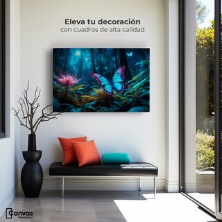 Foto 3 | Cuadro Mariposas Canvas Alas Brillantes 90x60