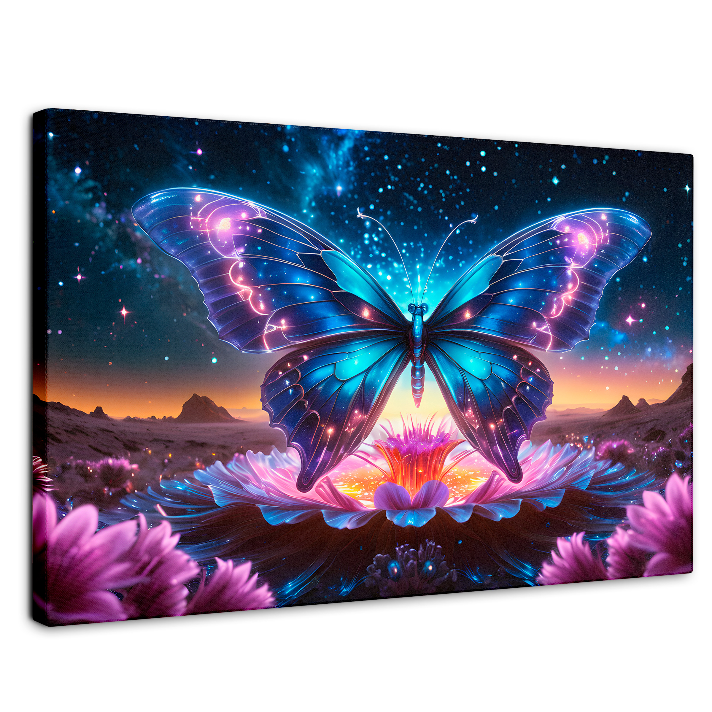 Foto 1 | Cuadro Mariposas Canvas Mariposa Encantada 90x60