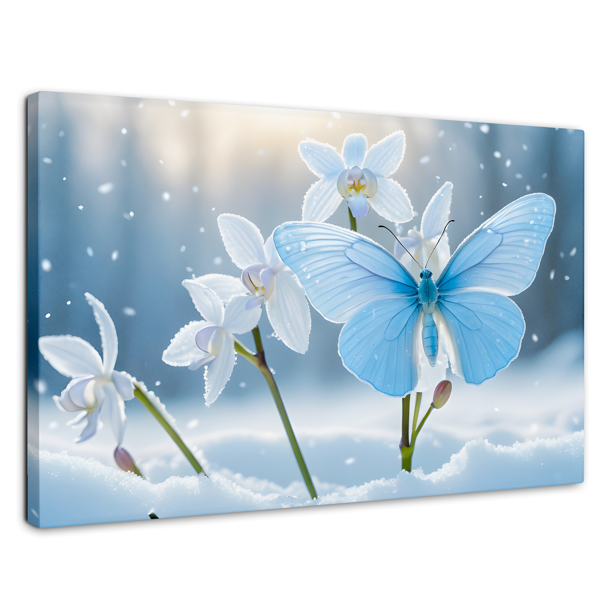 Foto 1 | Cuadro Mariposas Canvas Alas En Hielo 90x60
