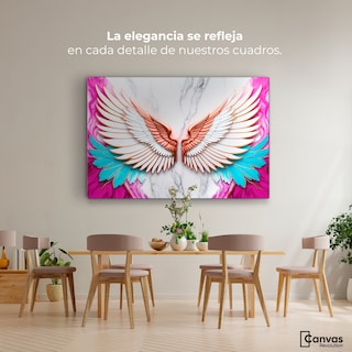 Foto 2 | Cuadro Alas De Ángel Canvas Alas Ángel Pureza 90x60