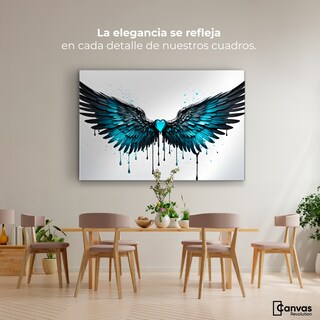 Foto 2 | Cuadro Alas De Ángel Canvas Alas Piedra Ángel 90x60