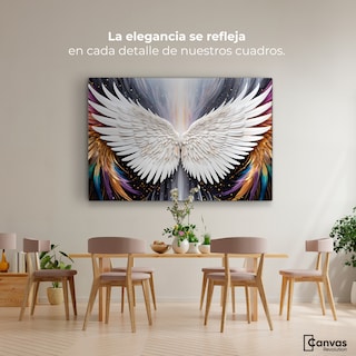 Foto 2 | Cuadro Alas De Ángel Canvas Alas Ángel Místico 90x60