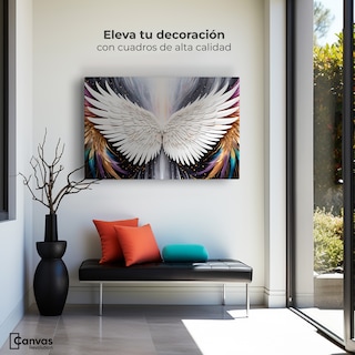 Foto 3 | Cuadro Alas De Ángel Canvas Alas Ángel Místico 90x60