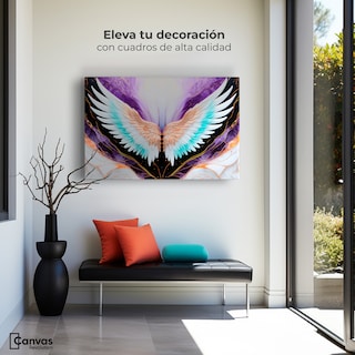 Foto 3 | Cuadro Alas De Ángel Canvas Alas Ángel Alma 90x60