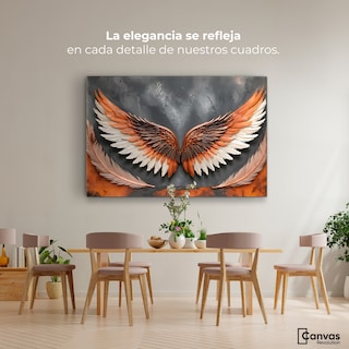 Foto 2 | Cuadro Alas De Ángel Canvas Ángel Luz Divina 90x60