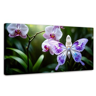 Foto 1 | Cuadro Mariposas Canvas Orquídeas Y Alas 120x60